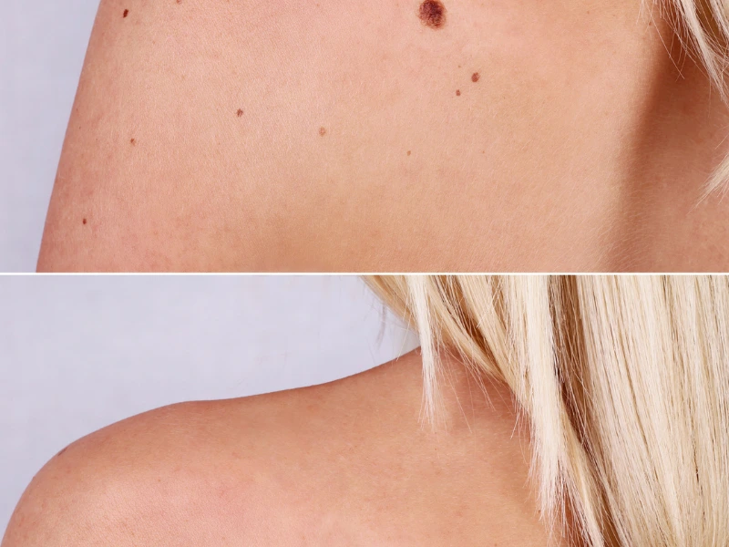 cherry angioma before and after