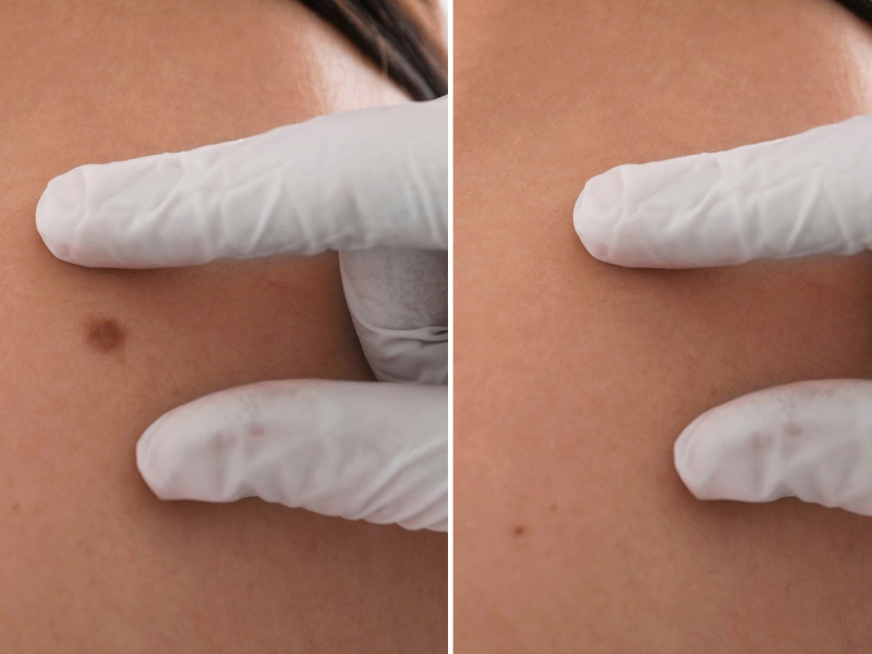wart removal before and after