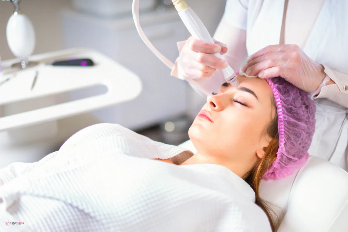 Laser facial before after